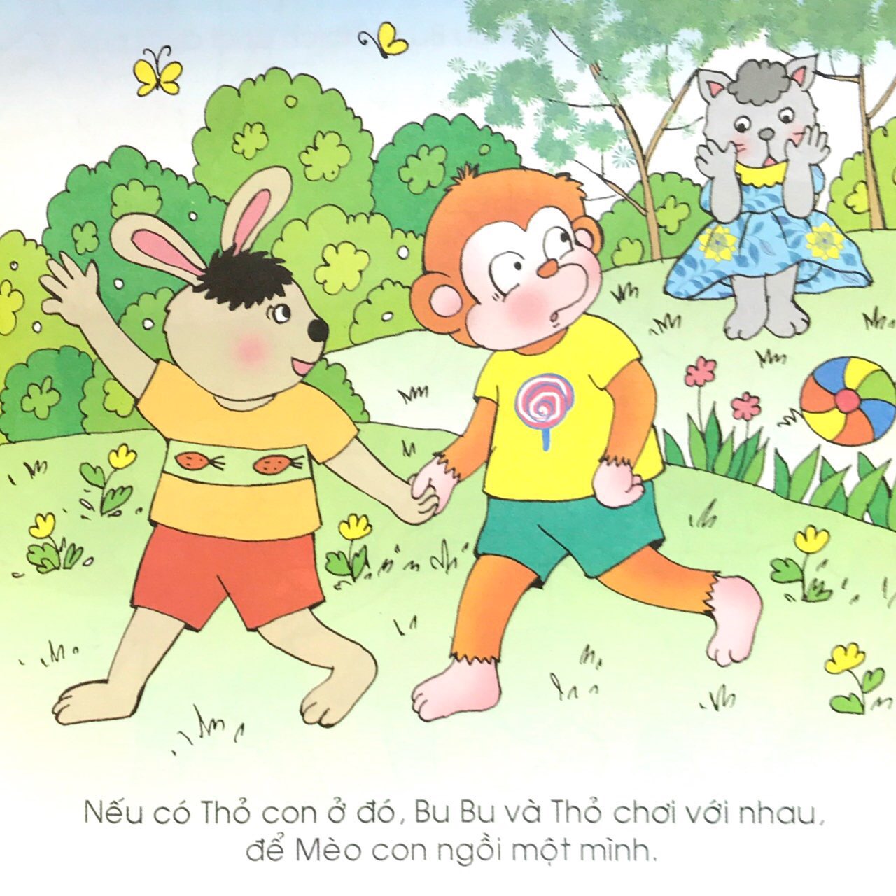 bộ bé học lễ giáo - bubu 44: bubu và mèo con (tái bản 2022)