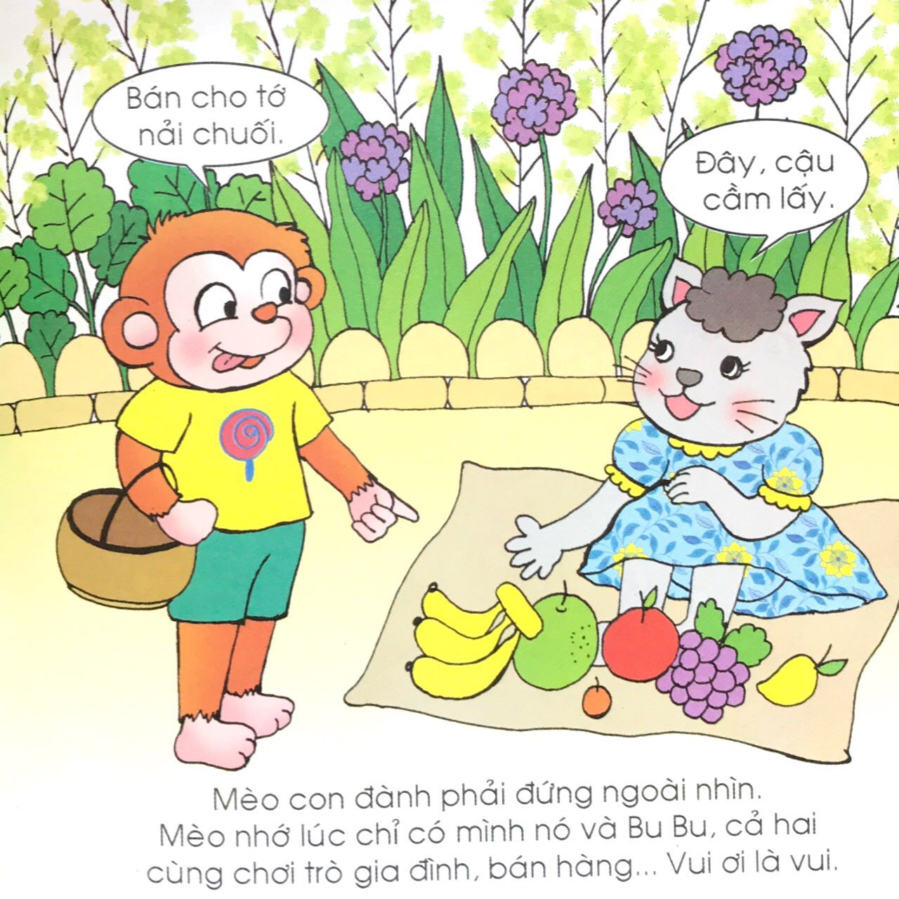 bộ bé học lễ giáo - bubu 44: bubu và mèo con (tái bản 2022)