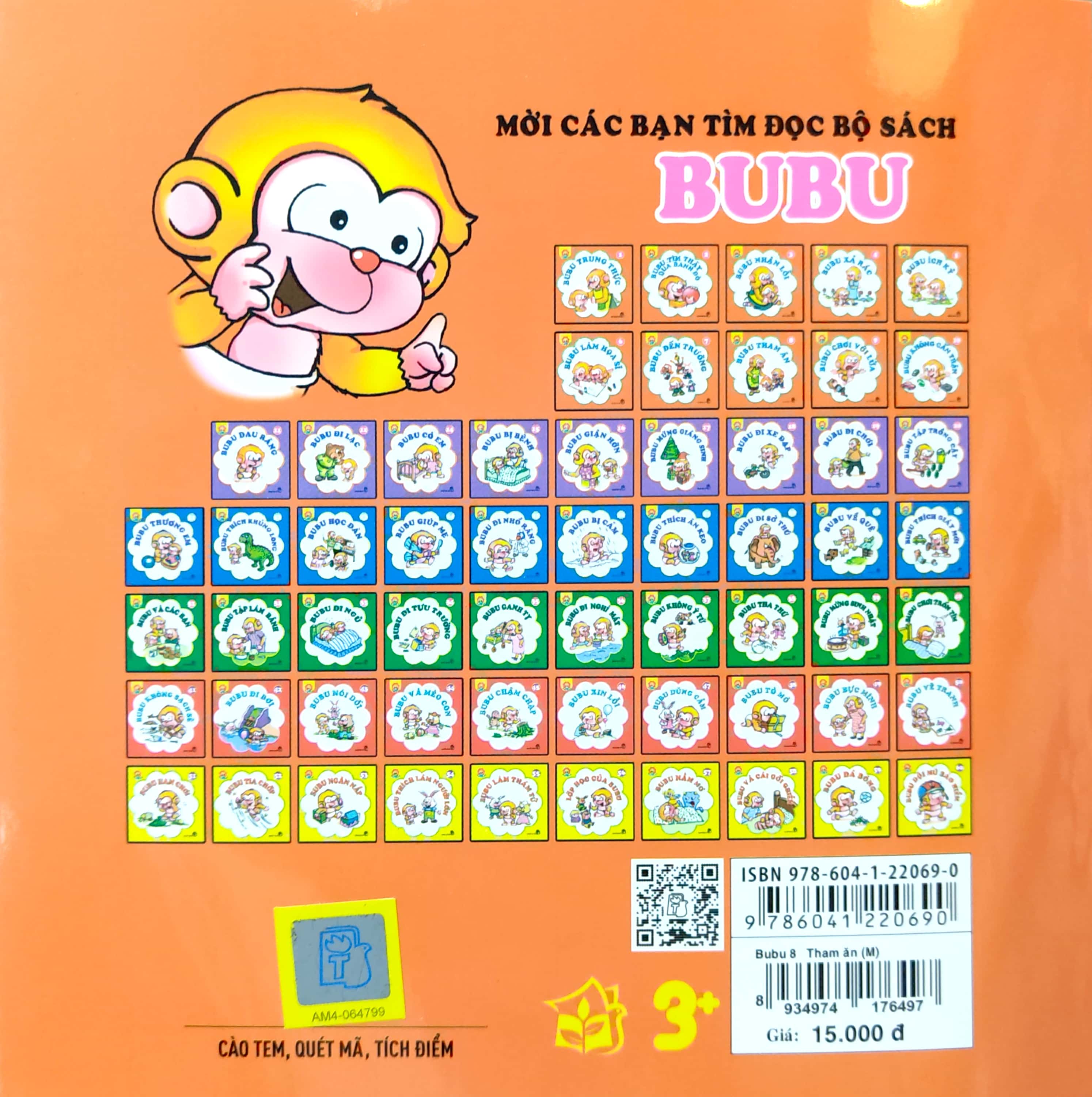 bộ bé học lễ giáo - bubu tập 08: tham ăn (tái bản 2022)