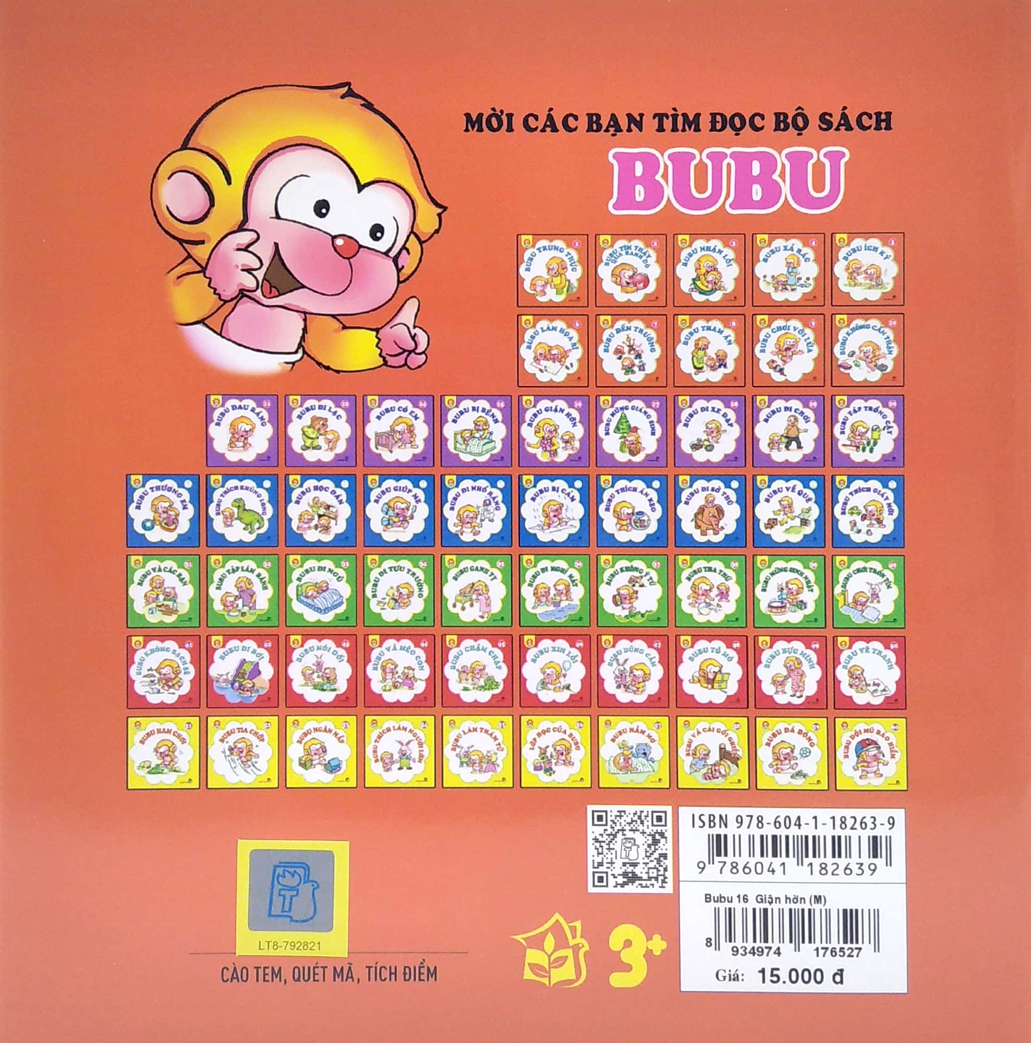 bộ bé học lễ giáo - bubu tập 16: giận hờn (tái bản 2022)