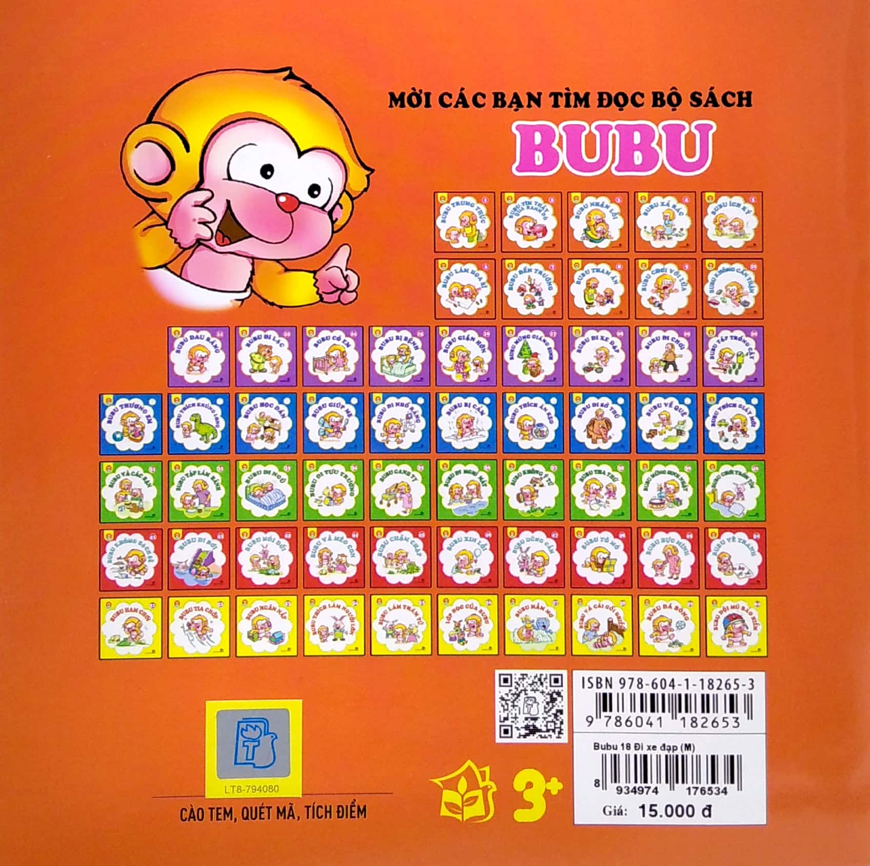 bộ bé học lễ giáo - bubu tập 18: đi xe đạp (tái bản 2022)