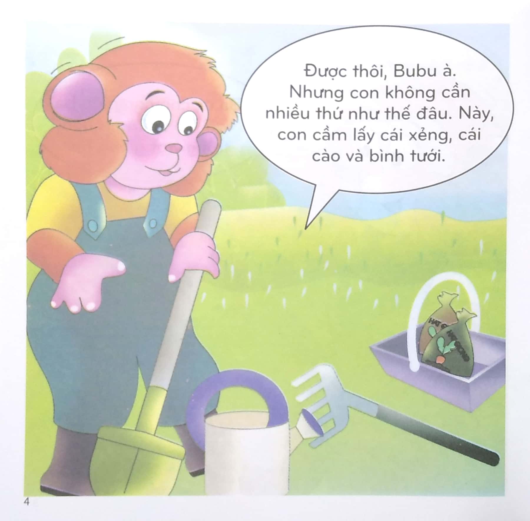 bộ bé học lễ giáo - bubu tập 20: tập trồng cây (tái bản 2022)