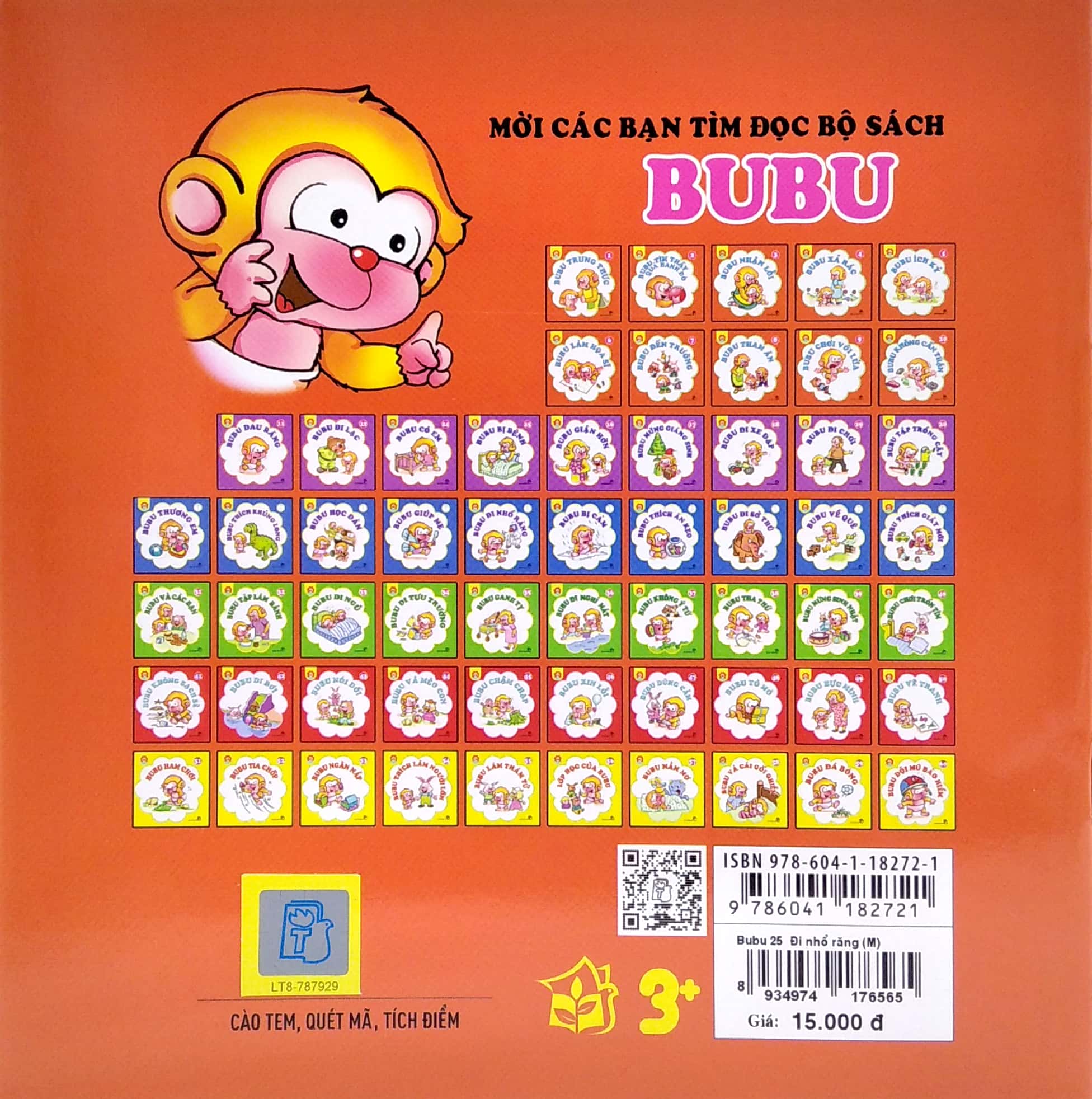 bộ bé học lễ giáo - bubu tập 25: đi nhổ răng (tái bản 2022)