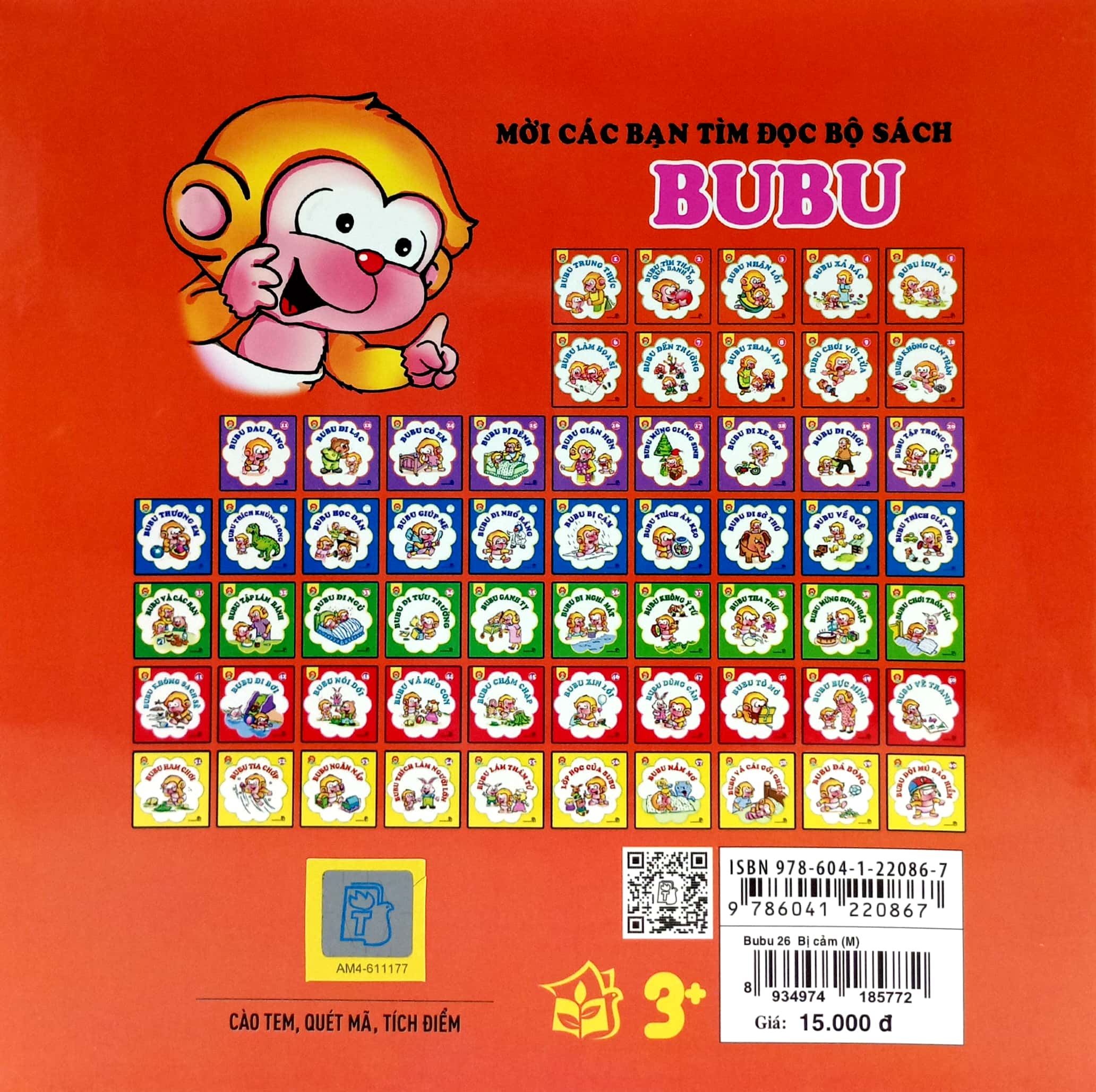 bộ bé học lễ giáo - bubu tập 26: bị cảm (tái bản 2023)