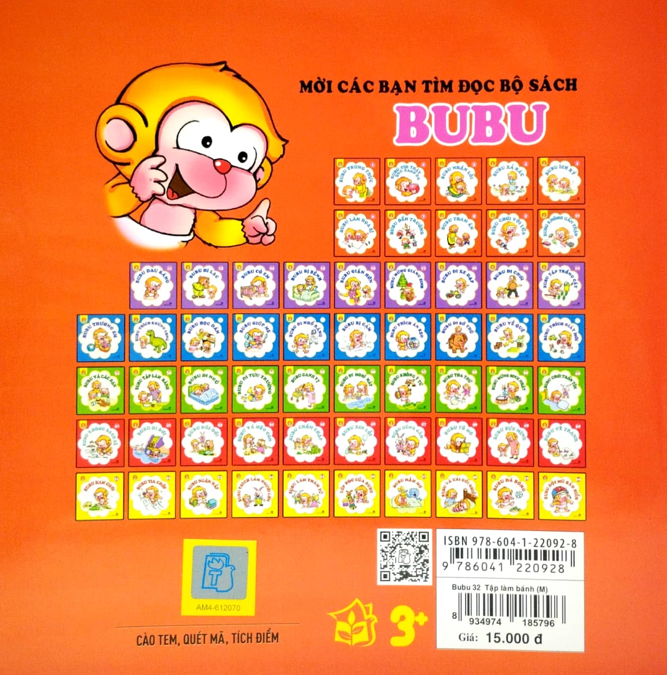 bộ bé học lễ giáo - bubu tập 32: tập làm bánh (tái bản 2023)