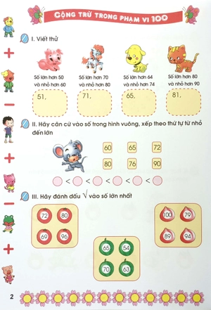 bộ bé học toán - cộng trừ trong phạm vi 100 (tái bản)