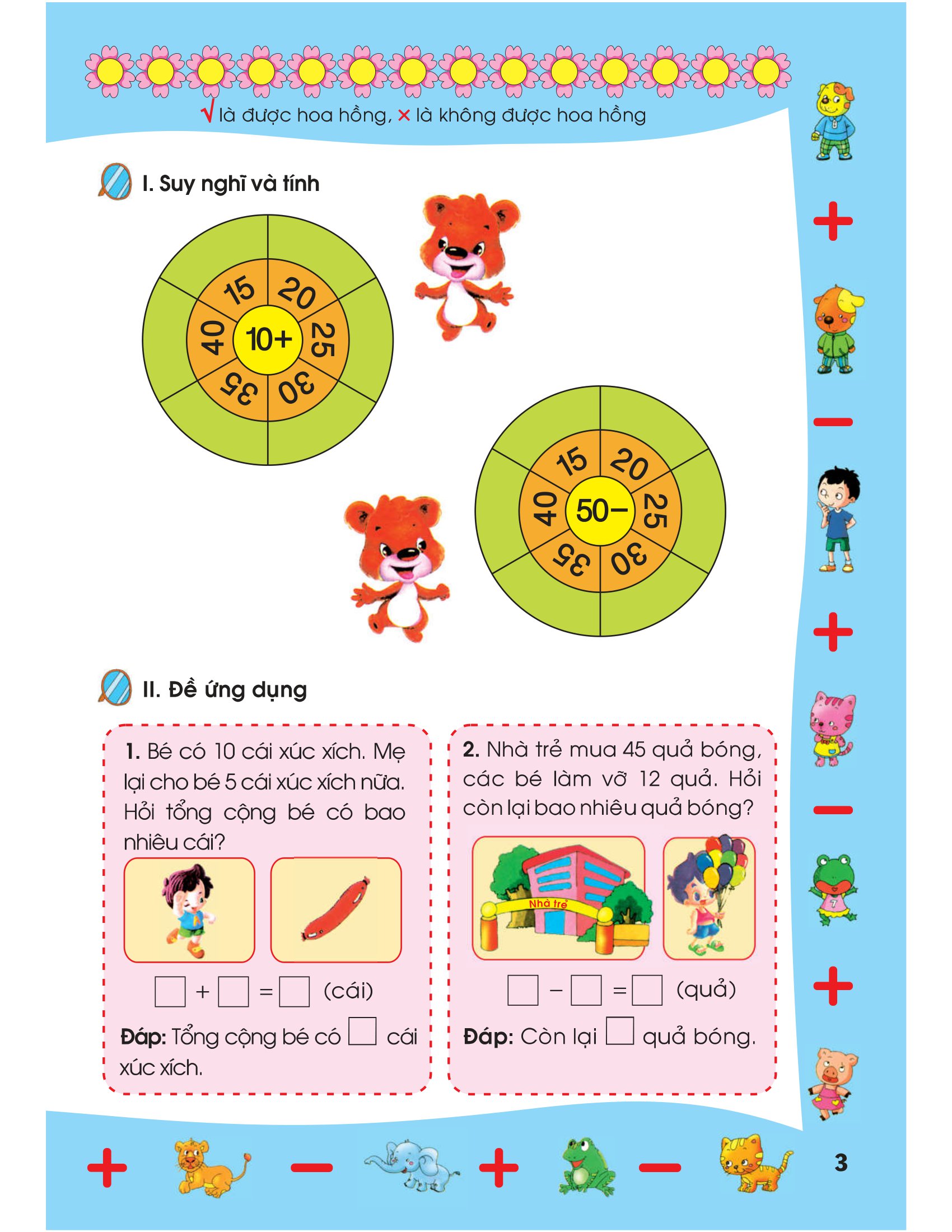 bộ bé học toán - cộng trừ trong phạm vi 50 - sắc màu toán học (tái bản)