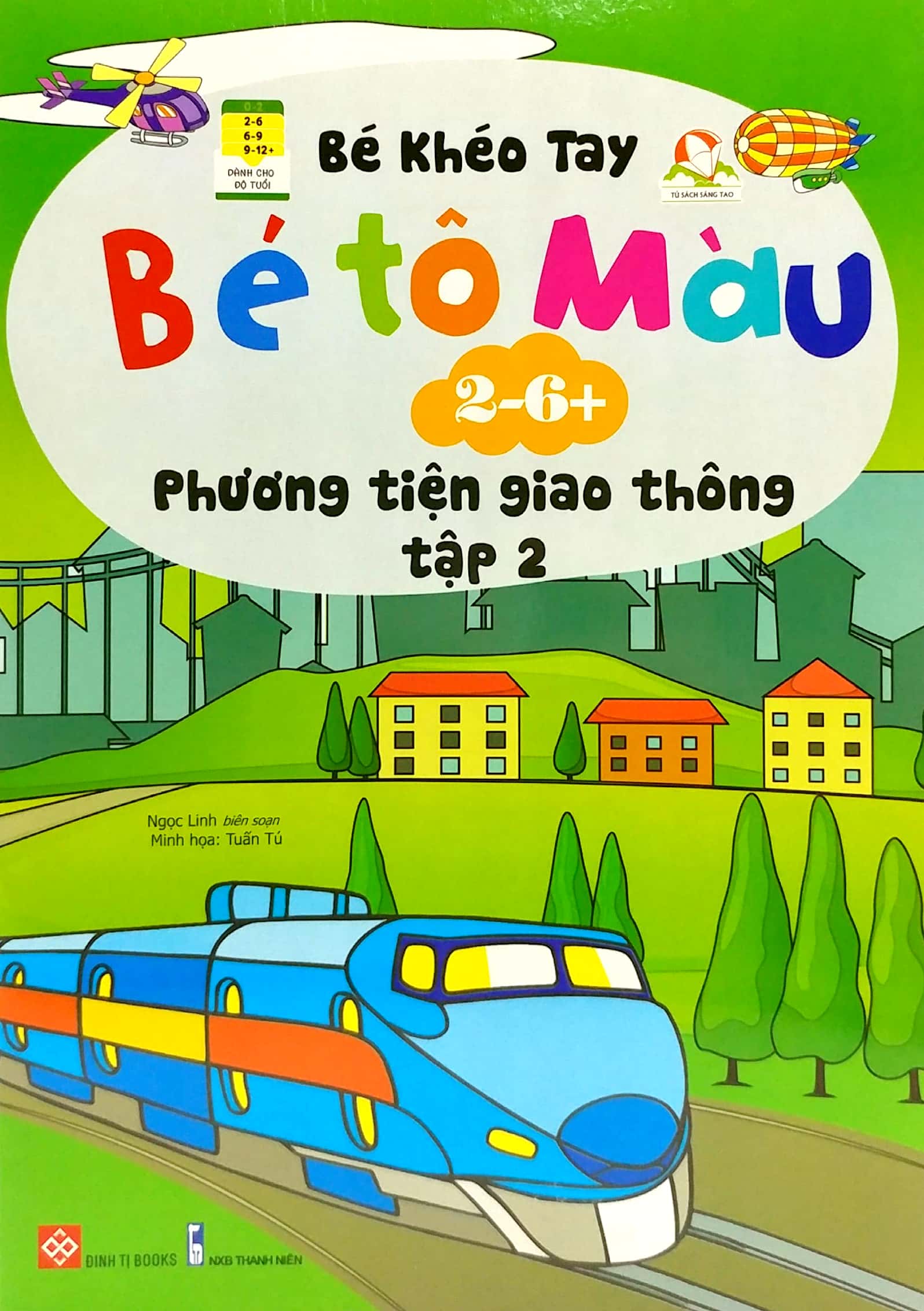 bộ bé khéo tay - bé tô màu - các phương tiện giao thông (tập 2)