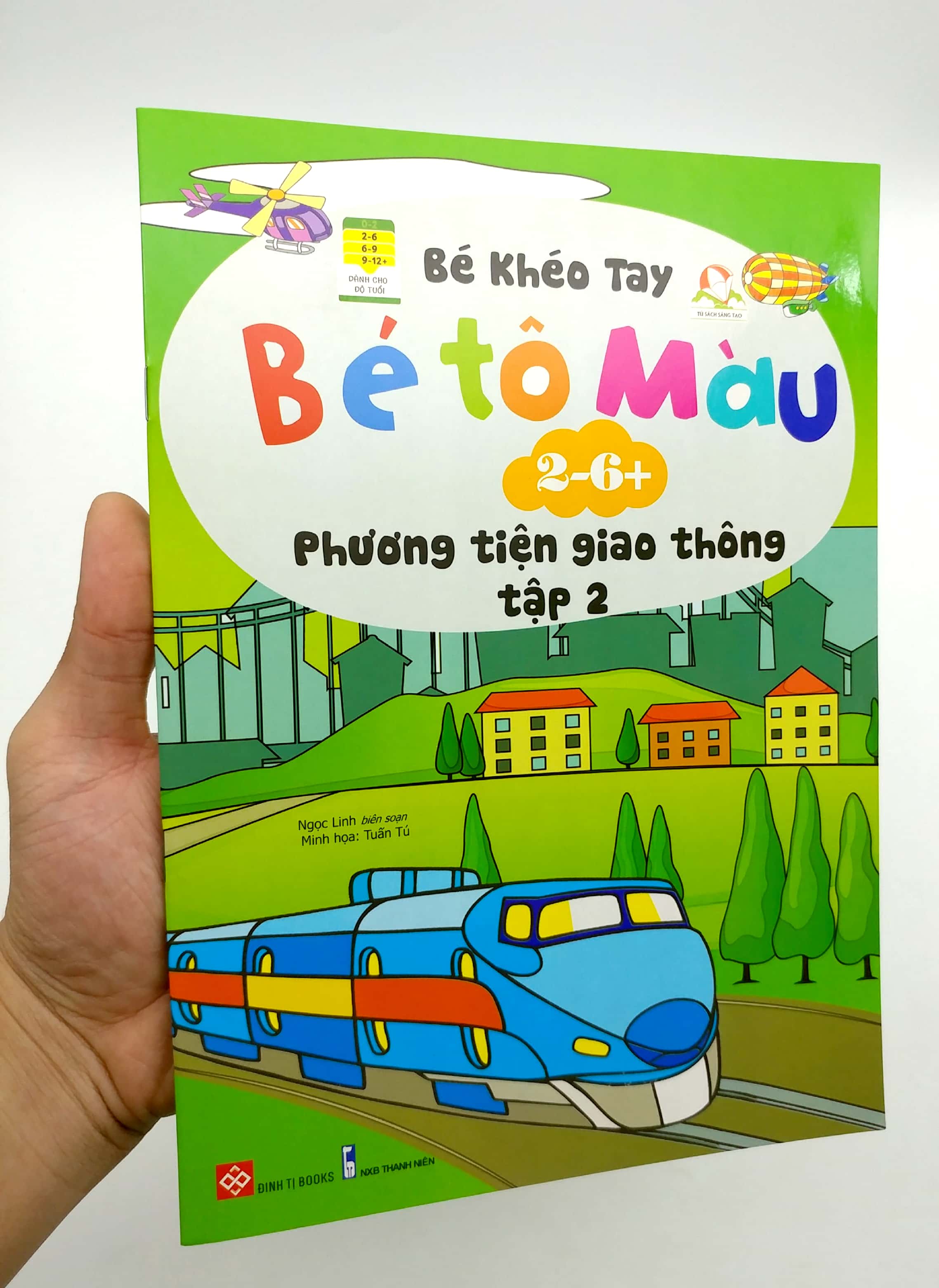 bộ bé khéo tay - bé tô màu - các phương tiện giao thông (tập 2)