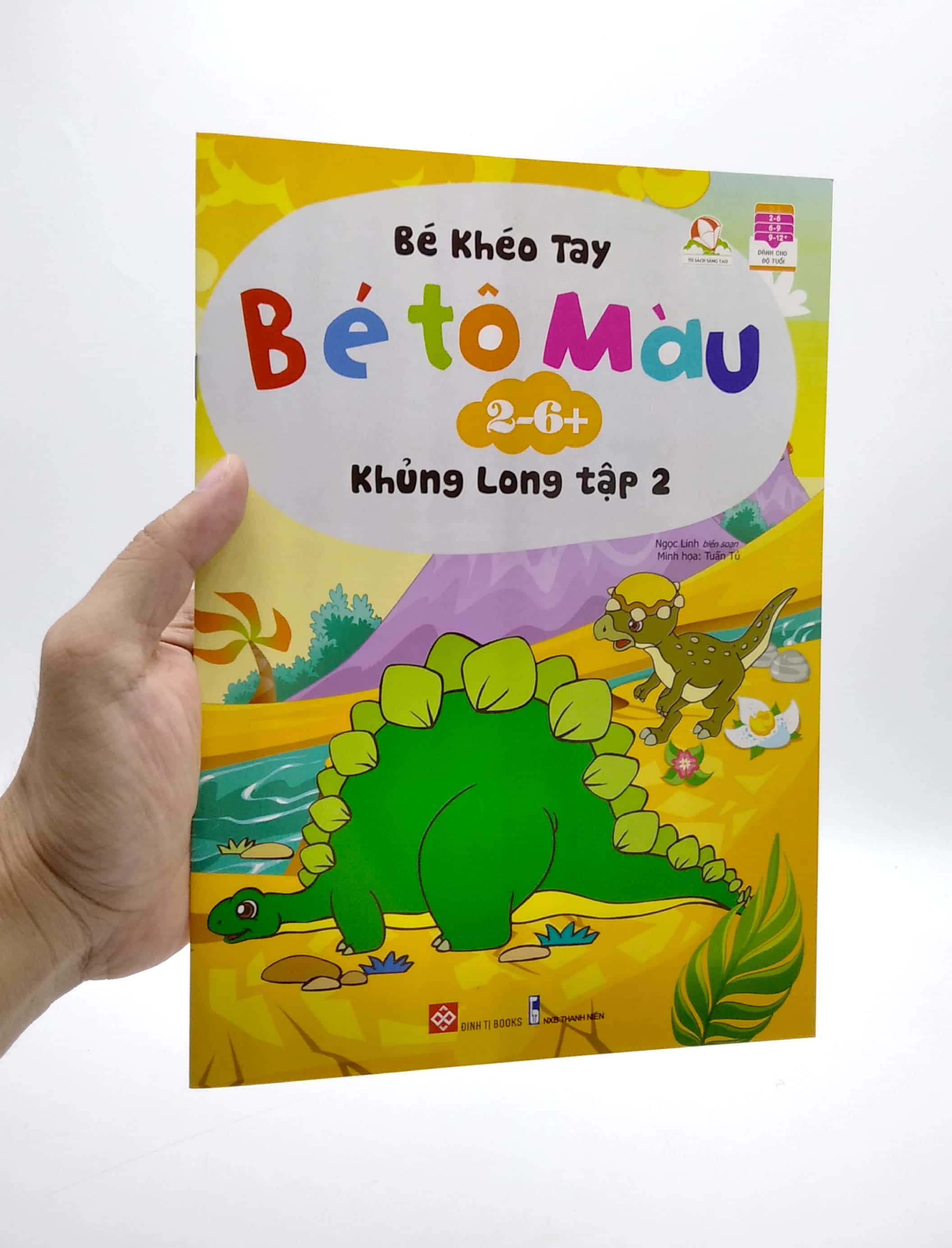 bộ bé khéo tay - bé tô màu - khủng long (tập 2)
