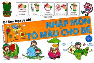 bộ bé làm họa sỹ nhí - nhập môn tô màu cho bé (tập 4)