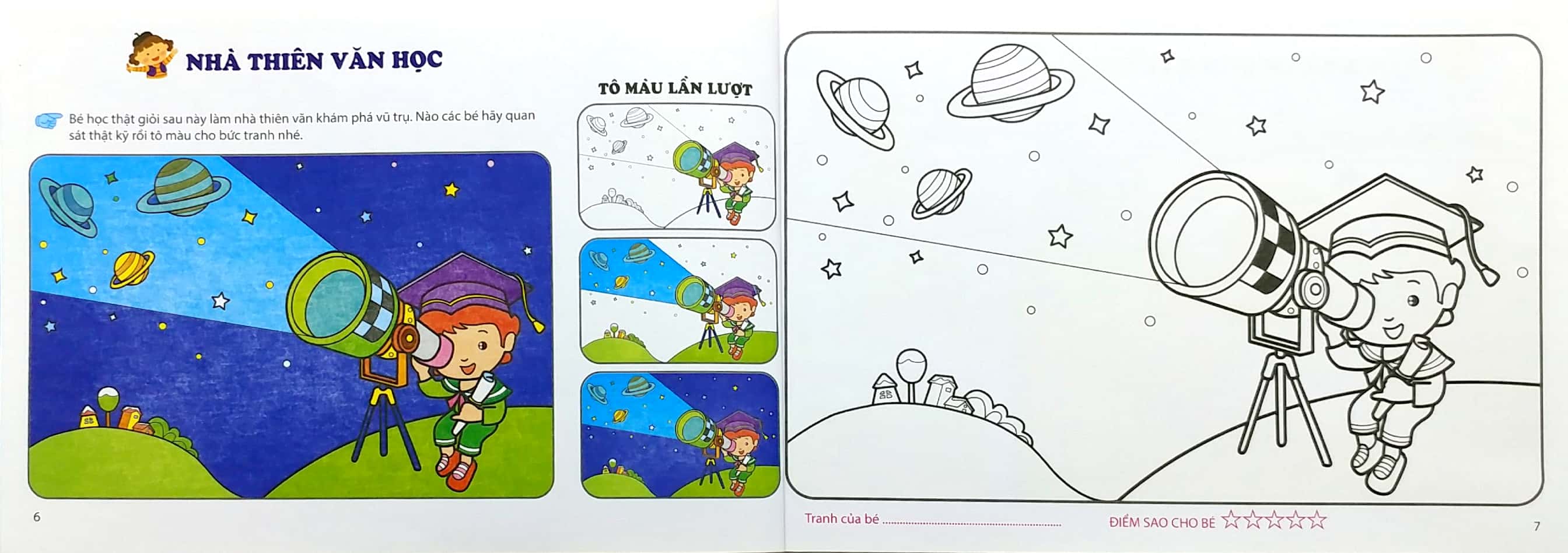 bộ bé làm họa sỹ nhí - nhập môn tô màu cho bé (tập 6)