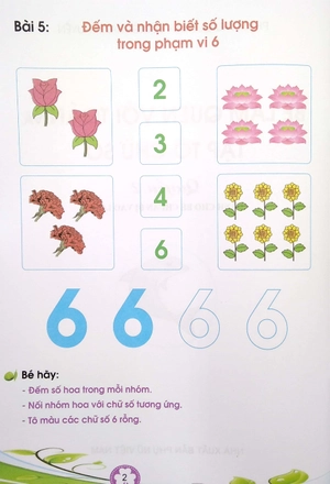 bộ bé làm quen với toán và tập tô chữ số - quyển 2