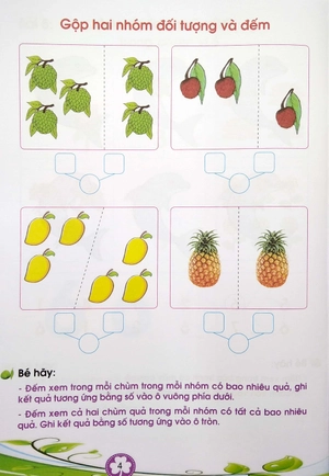 bộ bé làm quen với toán và tập tô chữ số - quyển 2