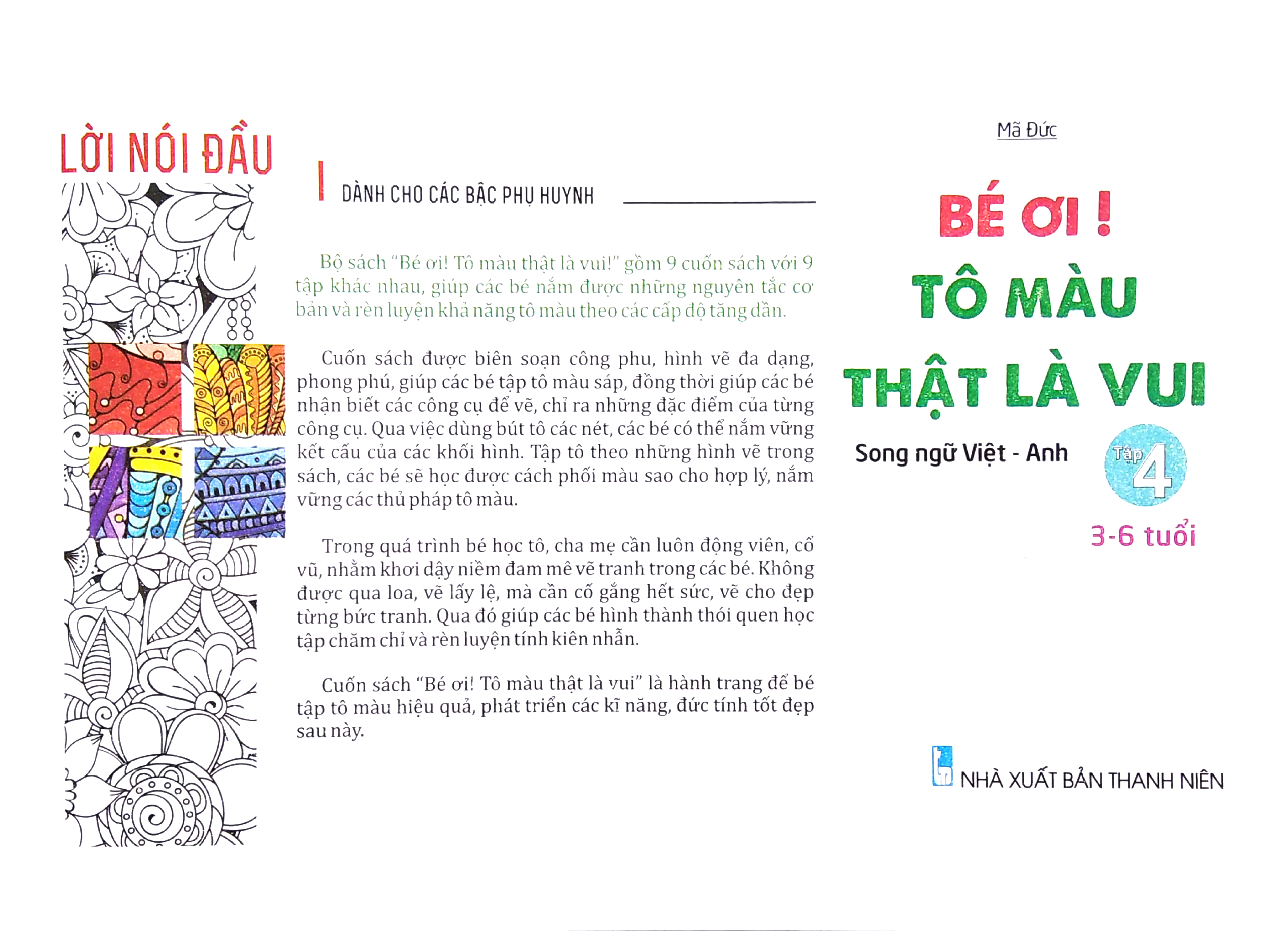 bộ bé ơi! tô màu thật là vui - song ngữ việt - anh (3 - 6 tuổi) - tập 4