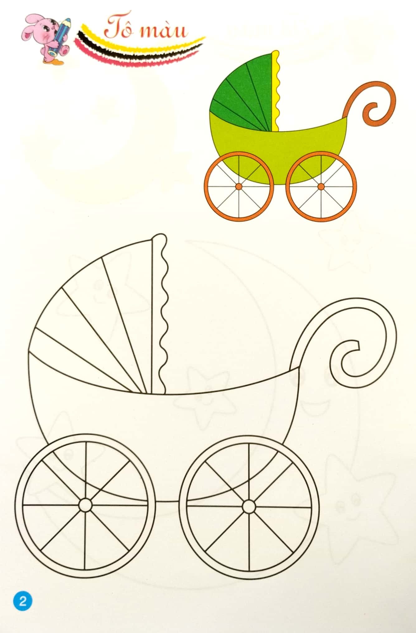 bộ bé tập làm họa sĩ - tô màu 3 (4-5 tuổi)