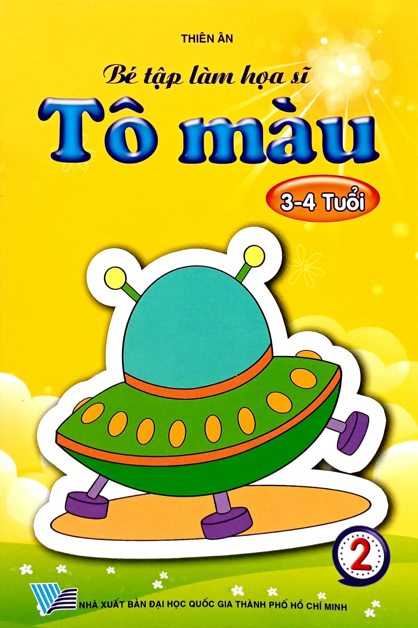 bộ bé tập làm họa sĩ - tô màu (3-4 tuổi) - tập 2 (tái bản 2024)