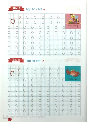 bộ bé tập tô chữ 1 - tập 1