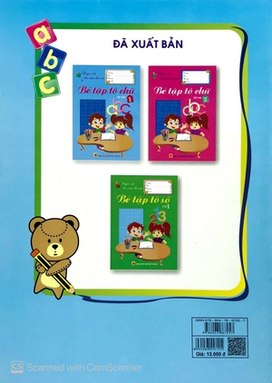 bộ bé tập tô chữ 1 - tập 1