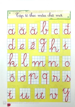 bộ bé tập tô chữ 1 - tập 1