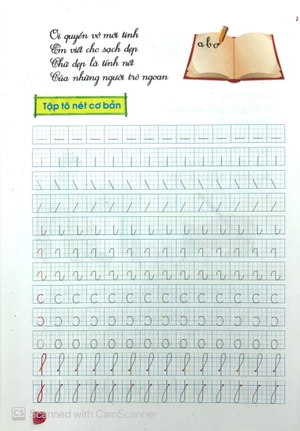 bộ bé tập tô chữ 1 - tập 1