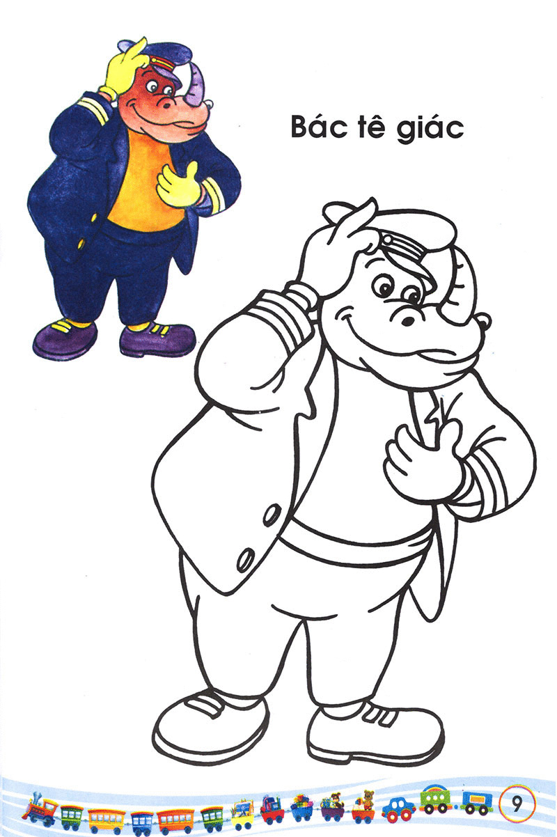 bộ bé tập tô màu các loại thú 2