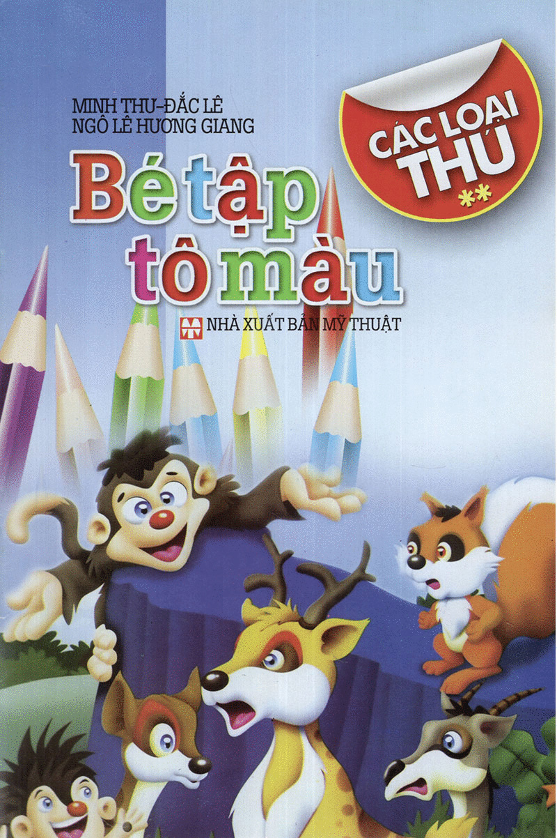 bộ bé tập tô màu các loại thú 2