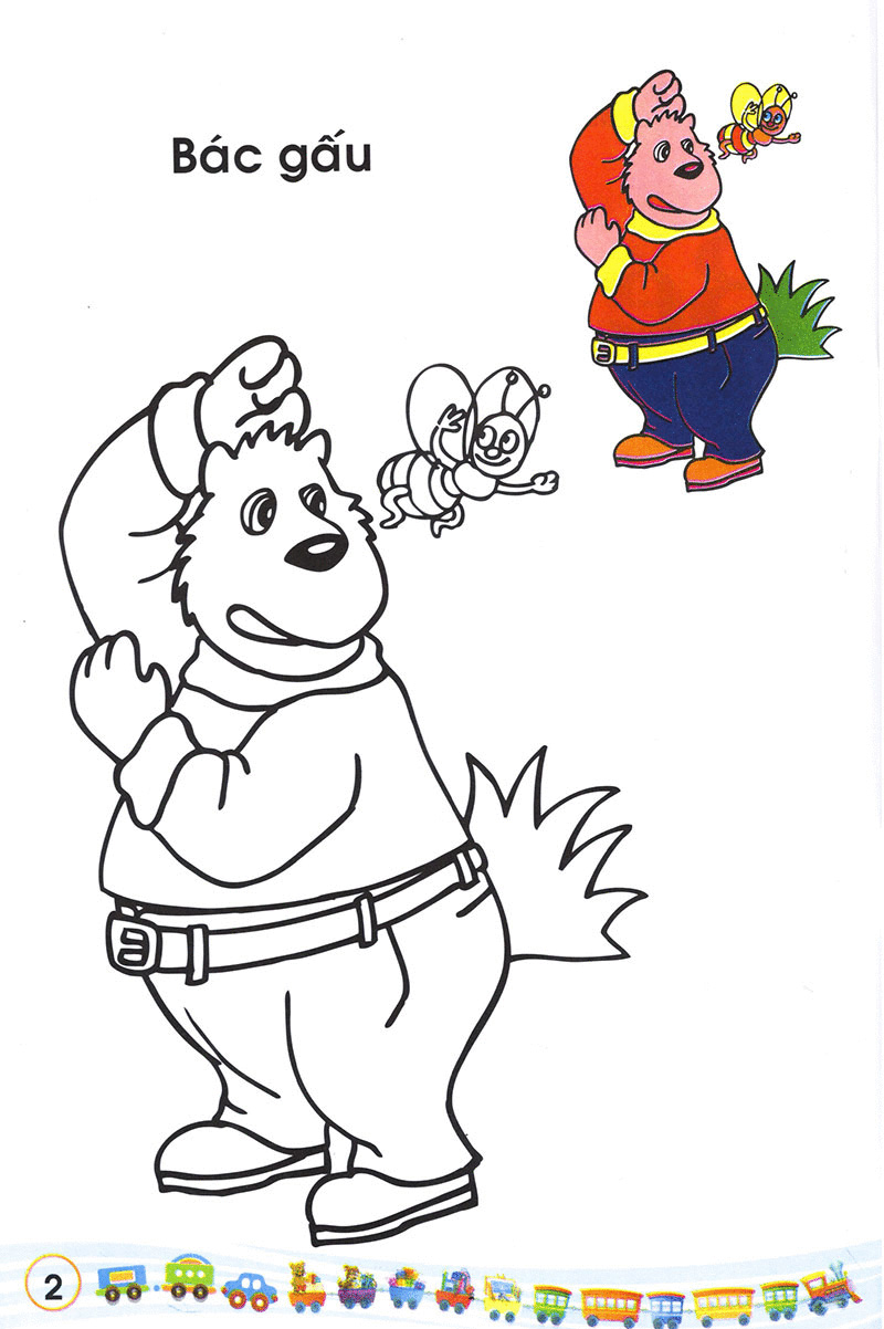 bộ bé tập tô màu các loại thú 2