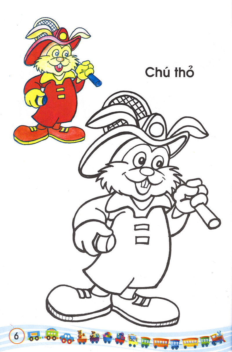 bộ bé tập tô màu các loại thú 2