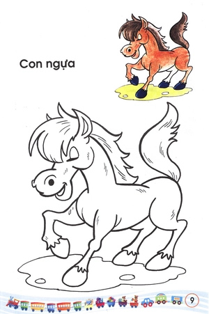 bộ bé tập tô màu: các loại thú (tập 1)