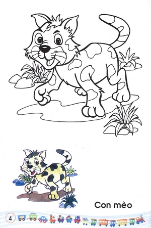 bộ bé tập tô màu: các loại thú (tập 1)