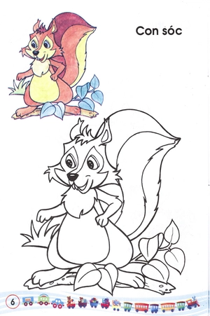 bộ bé tập tô màu: các loại thú (tập 1)