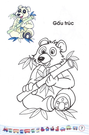 bộ bé tập tô màu: các loại thú (tập 1)