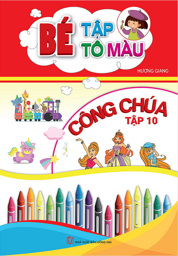 bộ bé tập tô màu công chúa - tập 10