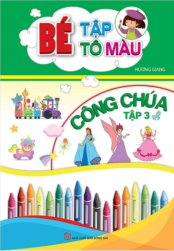 bộ bé tập tô màu công chúa - tập 3