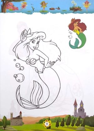 bộ bé tập tô màu công chúa - tập 5