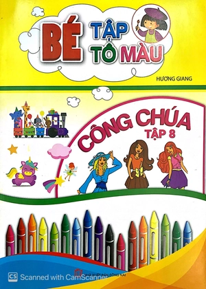 bộ bé tập tô màu công chúa - tập 8