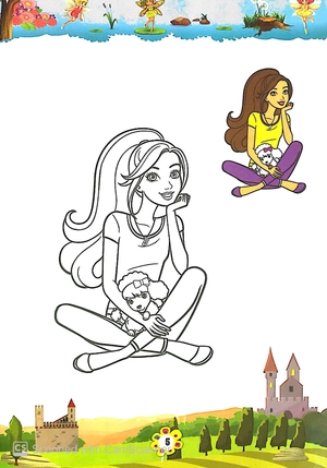 bộ bé tập tô màu công chúa - tập 8