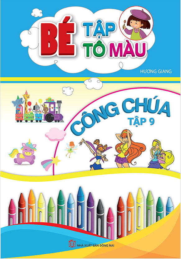 bộ bé tập tô màu công chúa - tập 9