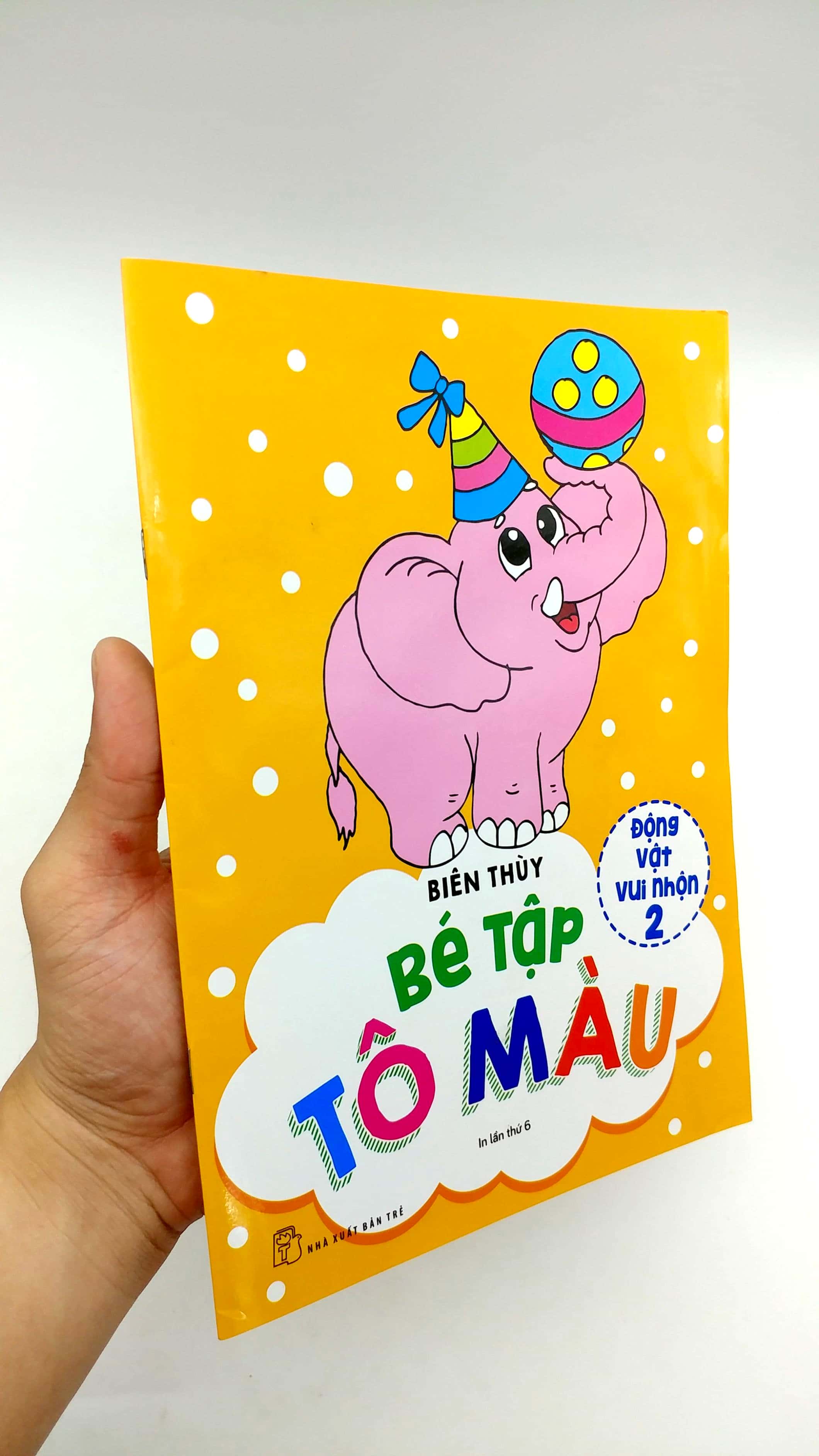 bộ bé tập tô màu - động vật vui nhộn (tập 2) (tái bản 2019)