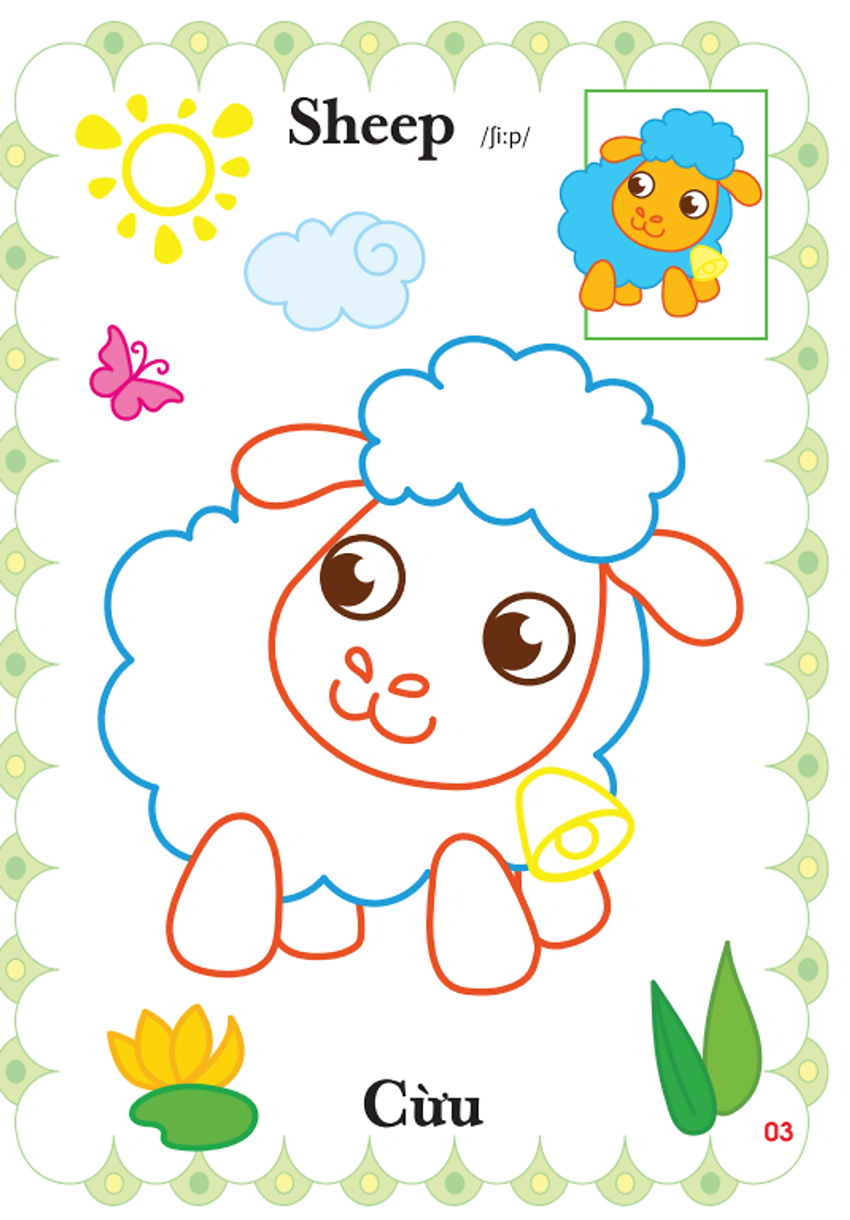 Bo
						
										
										Be Tap To Mau Mau Giao - Dong Vat Dang Yeu - Song Ngu Anh-Viet - Tap 2