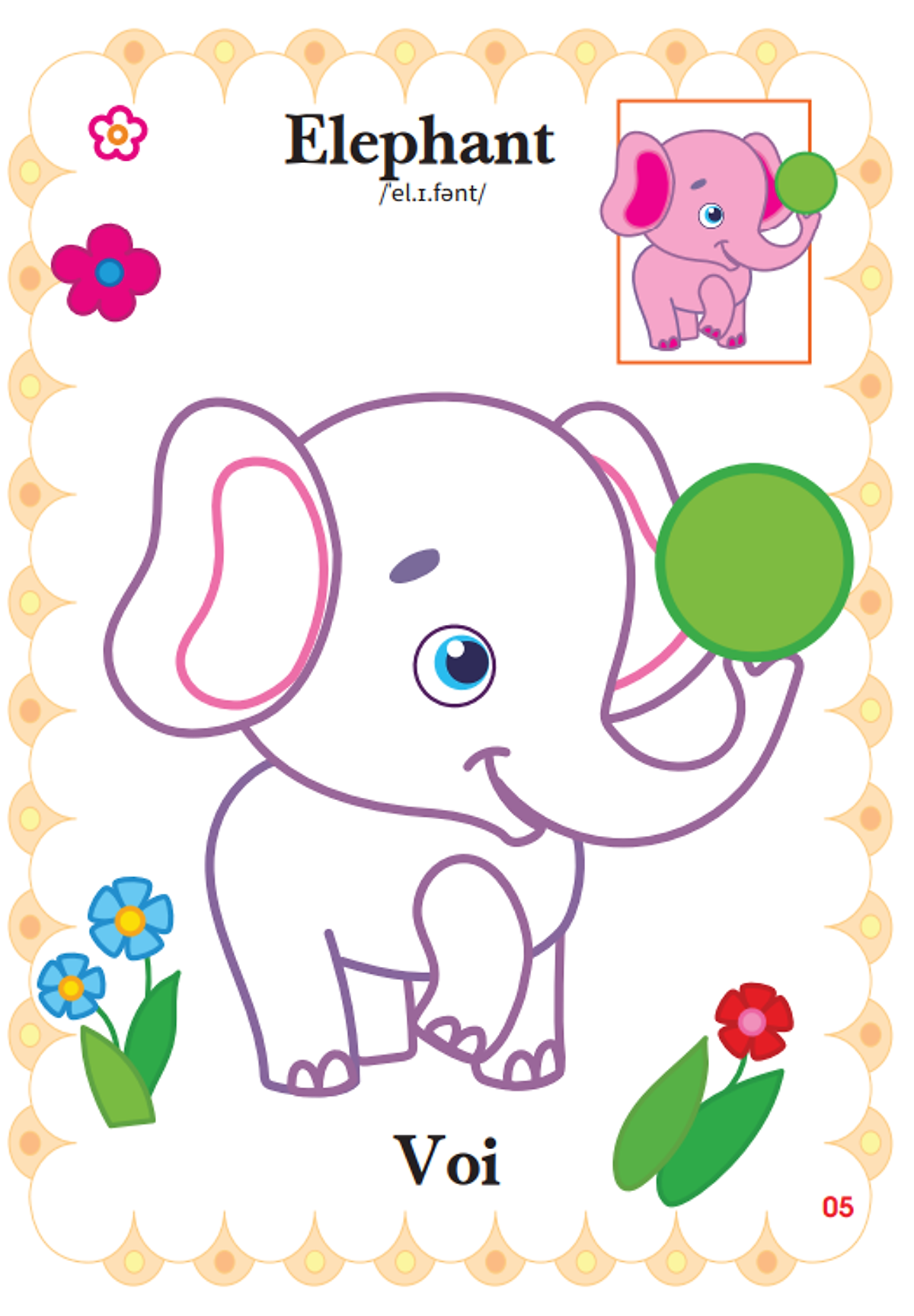 Bo
						
										
										Be Tap To Mau Mau Giao - Dong Vat Dang Yeu - Song Ngu Anh-Viet - Tap 2