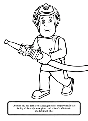 bộ bé tập tô màu - người lính cứu hỏa dũng cảm quyển 4