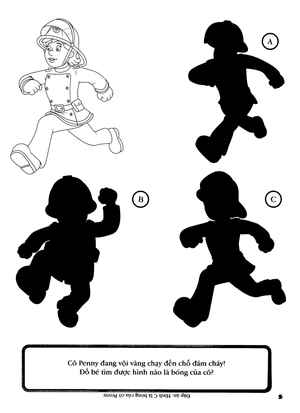 bộ bé tập tô màu - người lính cứu hỏa dũng cảm quyển 4