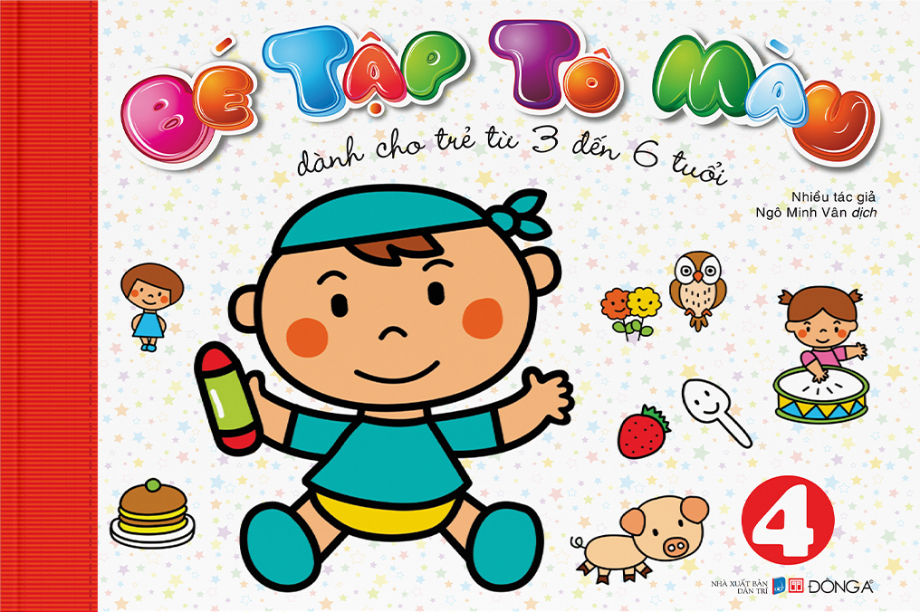 bộ bé tập tô màu - tập 4 (dành cho trẻ từ 3-6 tuổi)