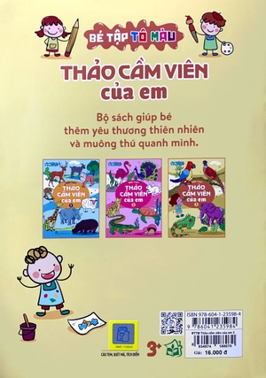 bộ bé tập tô màu - thảo cầm viên của em - tập 3