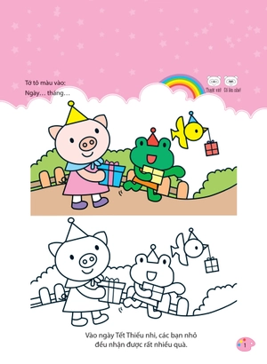 bộ bé tập tô màu - từ cơ bản đến nâng cao - thế giới muôn màu 1