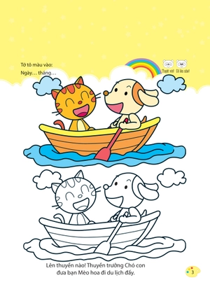 bộ bé tập tô màu - từ cơ bản đến nâng cao - thế giới muôn màu 1