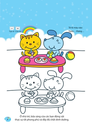 bộ bé tập tô màu - từ cơ bản đến nâng cao - thế giới muôn màu 1