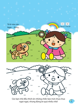 bộ bé tập tô màu - từ cơ bản đến nâng cao - thế giới muôn màu 1
